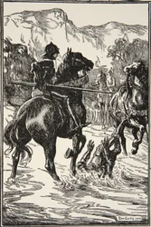 Er schlug ihn so hart, Illustration aus 